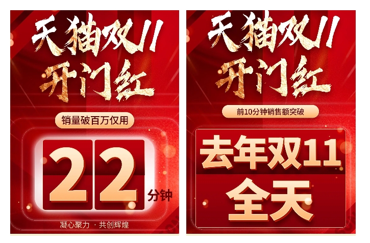 天猫双十一开门红|火爆热卖 销量破百万仅用22分钟！！